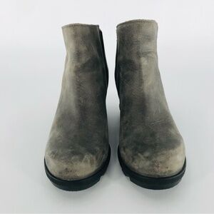 Sorel Joan of Arctic Wedge Zip Bootie Gray Size 9
